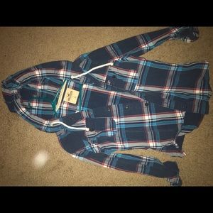 Flannel with hood